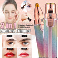 Flawless 2-in-1 Electric Eyebrow Trimmer & Facial Hair Epilator (USB Chargeable)