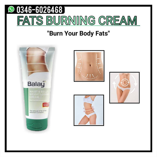 100% Original Balry Waist & Belly Slimming Cream (200ml) - Weight Loss & Fat Burning Cream