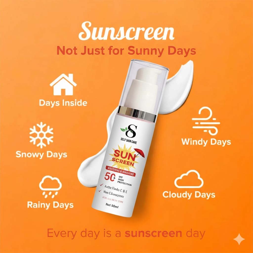 Self Skin Care Premium Sun Screen (SPF 50+) Sunblock