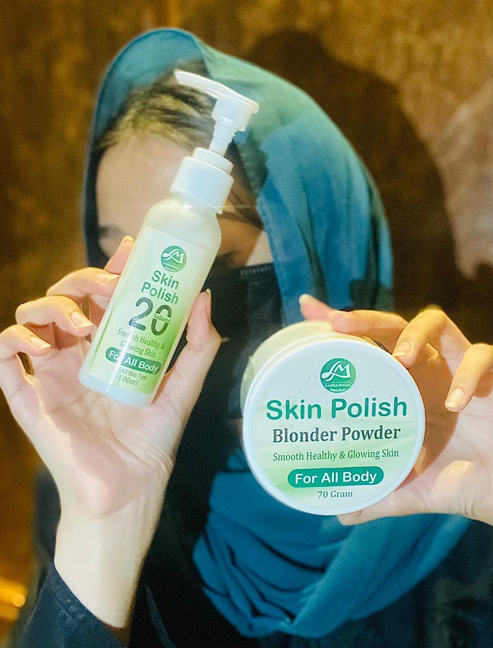 SKIN POLISH| BLONDER POWER 70G |VOLUME 20 100ML