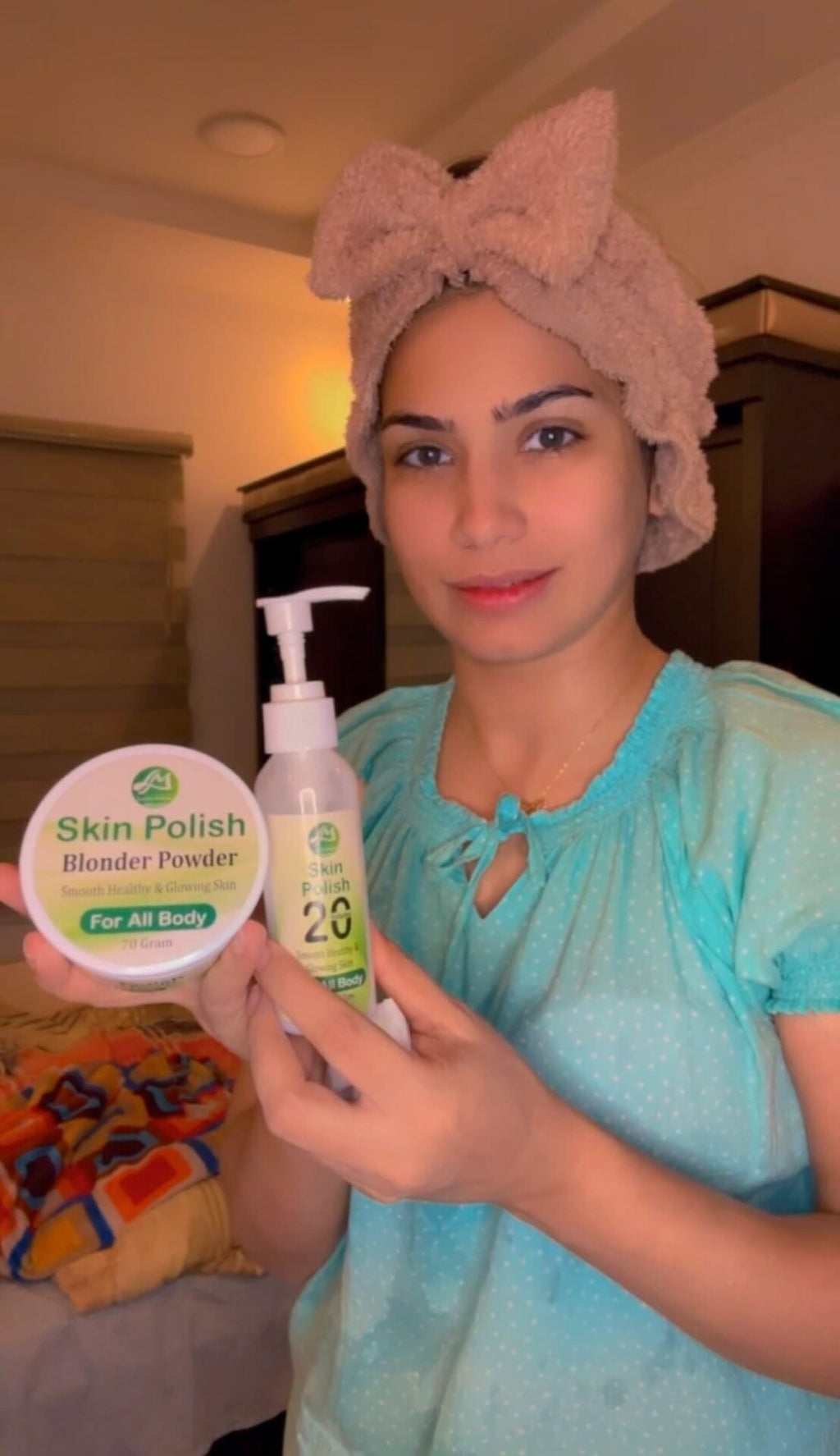 SKIN POLISH| BLONDER POWER 70G |VOLUME 20 100ML