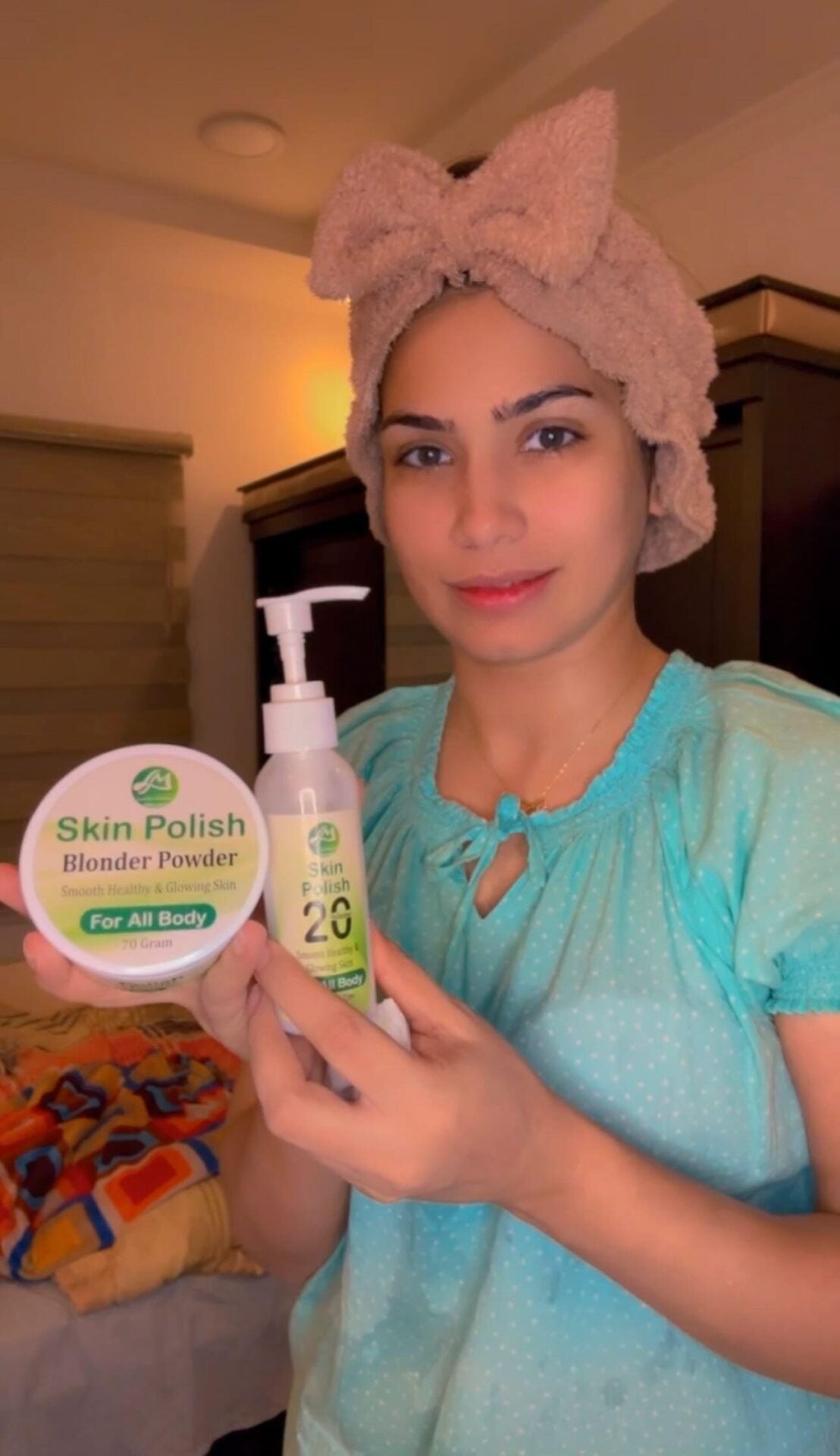 SKIN POLISH| BLONDER POWER 70G |VOLUME 20 100ML