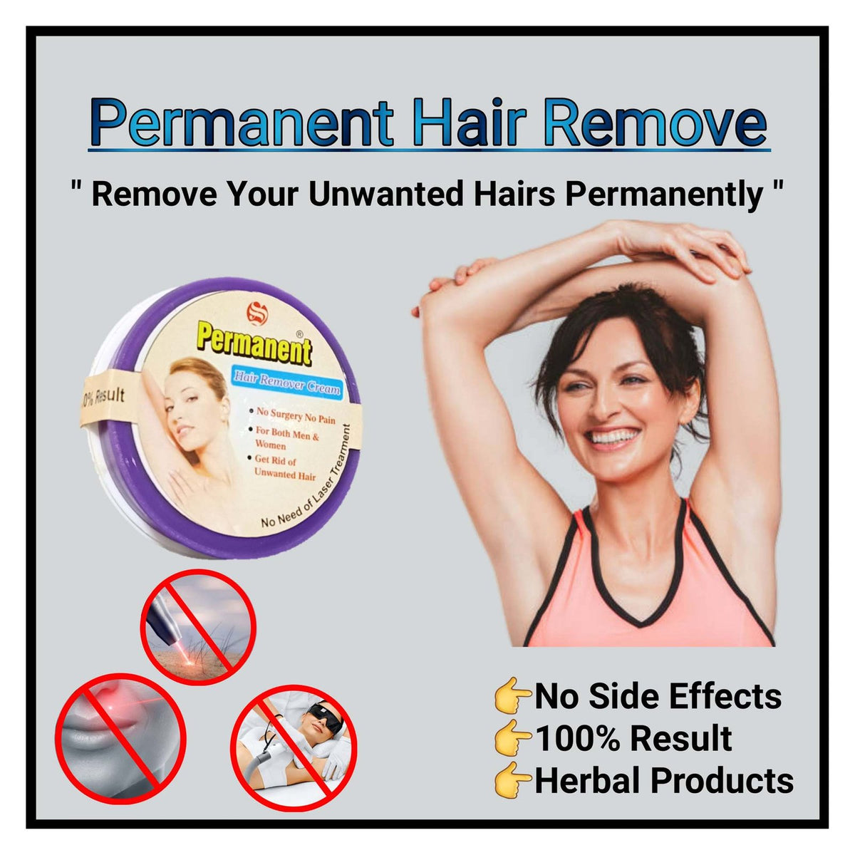 PERMANENT HAIR REMOVE CREAM